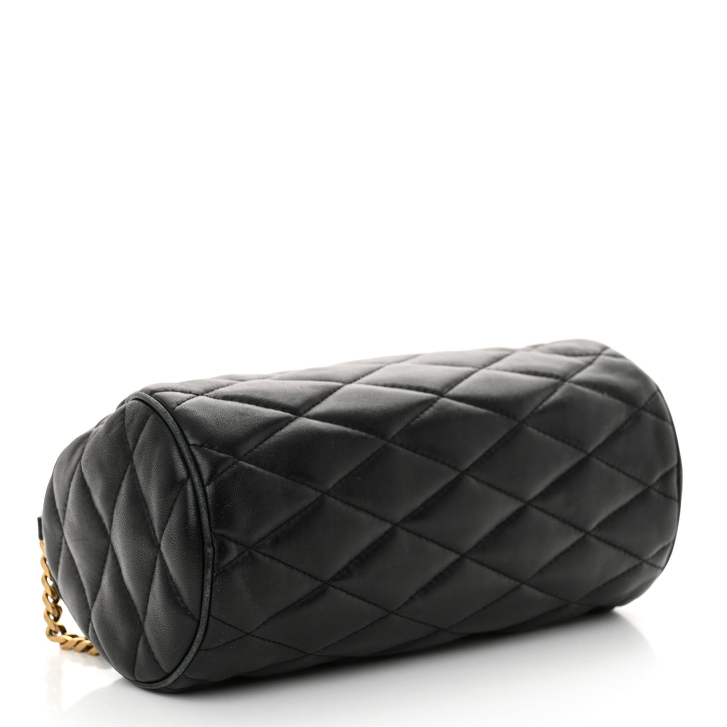 Lambskin Monogram Small Sade Tube Bag Black