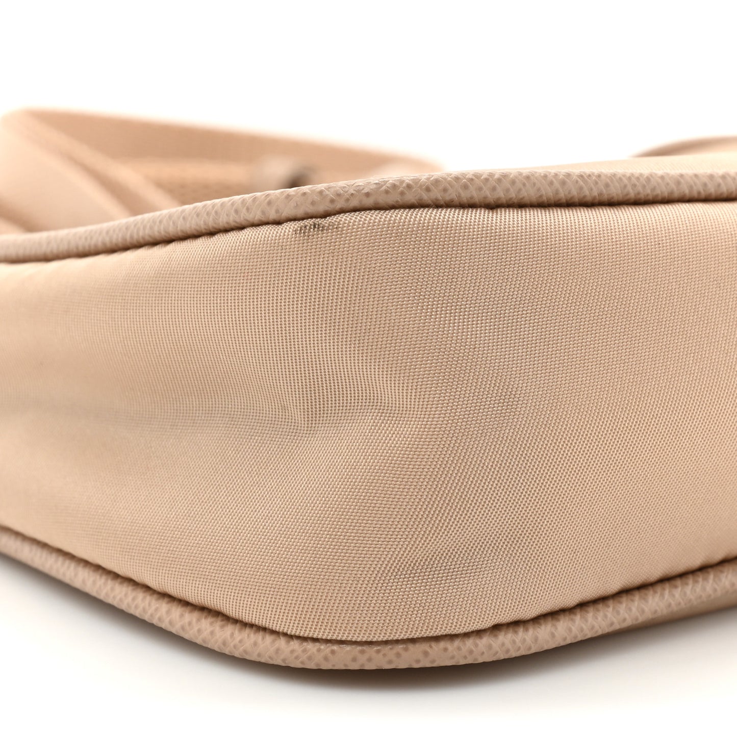 Tessuto Nylon Saffiano Mini Re-Edition 2000 Shoulder Bag Cammeo