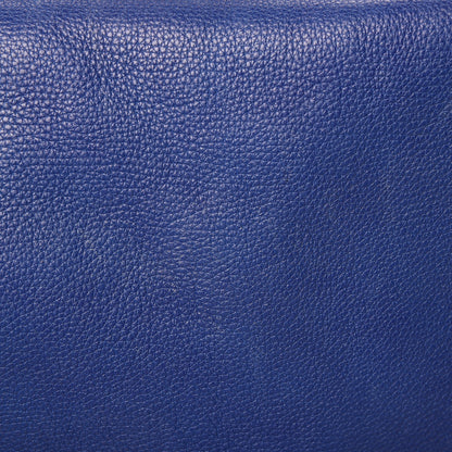 Gucci Calfskin Large Techno Horsebit Shoulder Flap Bag Blue 10 of 12