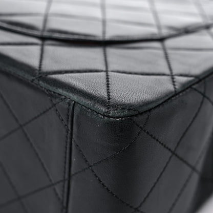 Chanel Lambskin Quilted XL Jumbo Single Flap Black 11 of 17