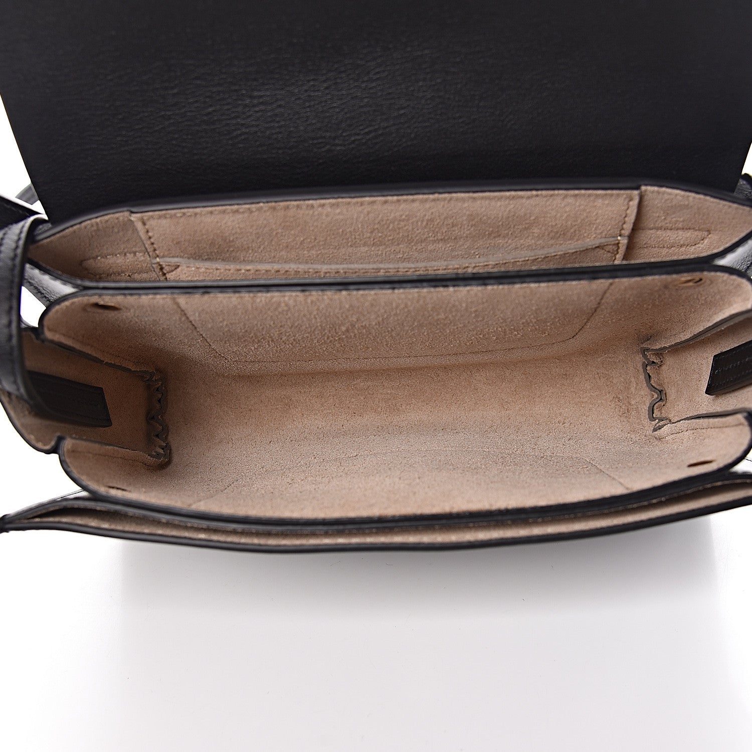 Chloe Suede Calfskin Small Faye Shoulder Bag Black 5 of 10