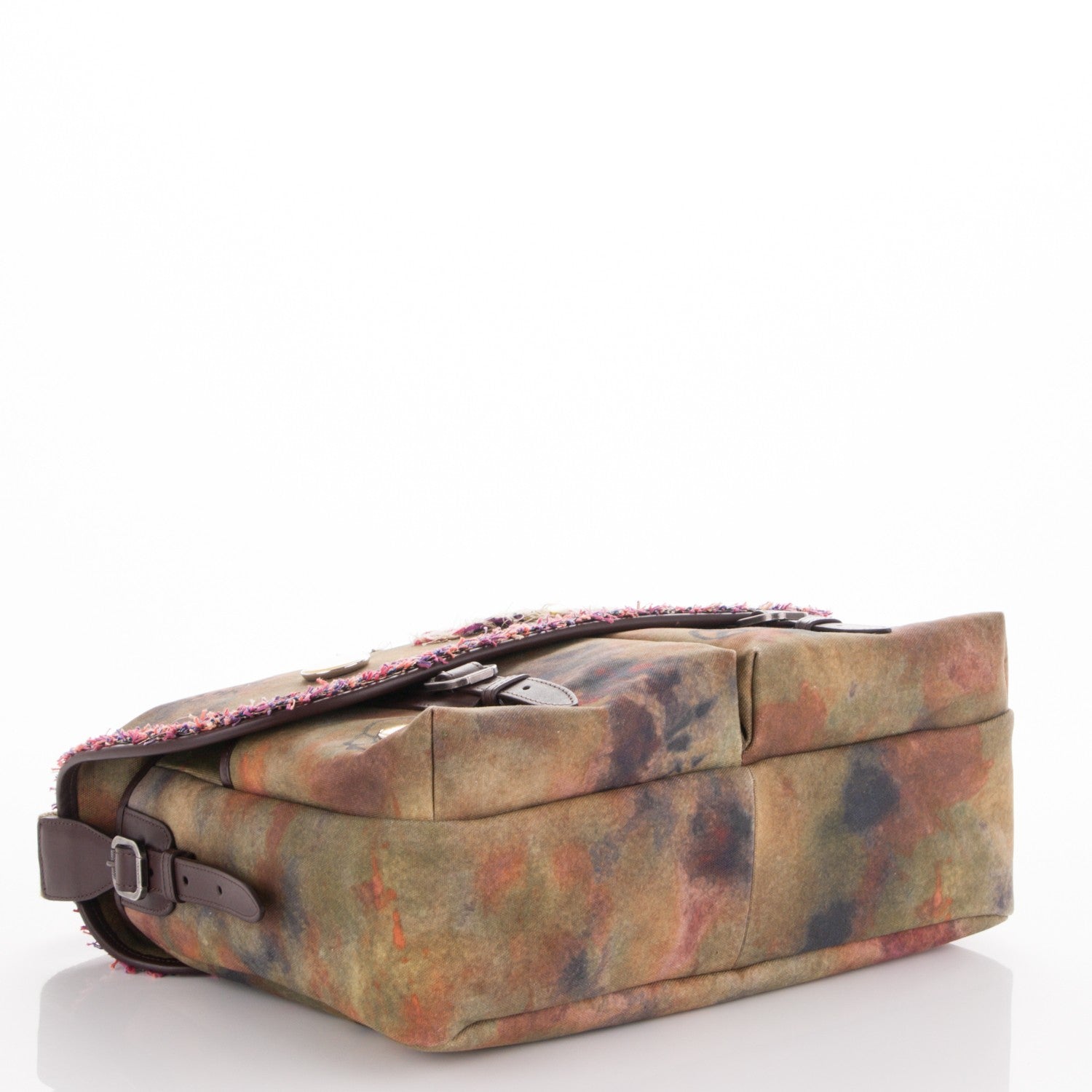 Chanel Washed Toile Large Graffiti On The Pavements Messenger Khaki Multicolor 4 of 7