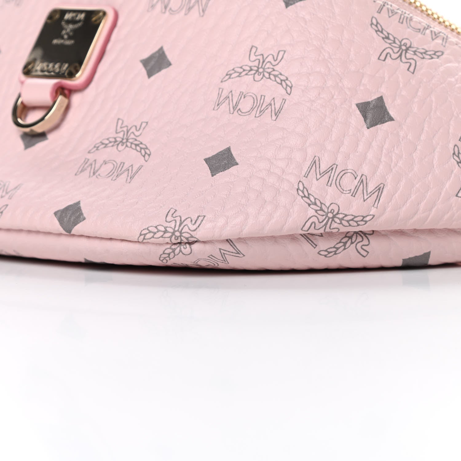 MCM Visetos Small Fusten Belt Bag Powder Pink 10 of 10