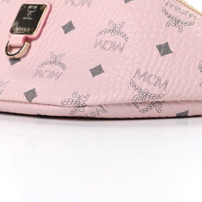MCM Visetos Small Fusten Belt Bag Powder Pink 10 of 10