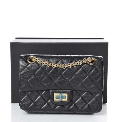 Chanel Aged Calfskin Quilted 2.55 Reissue Mini Flap Black 10 of 10