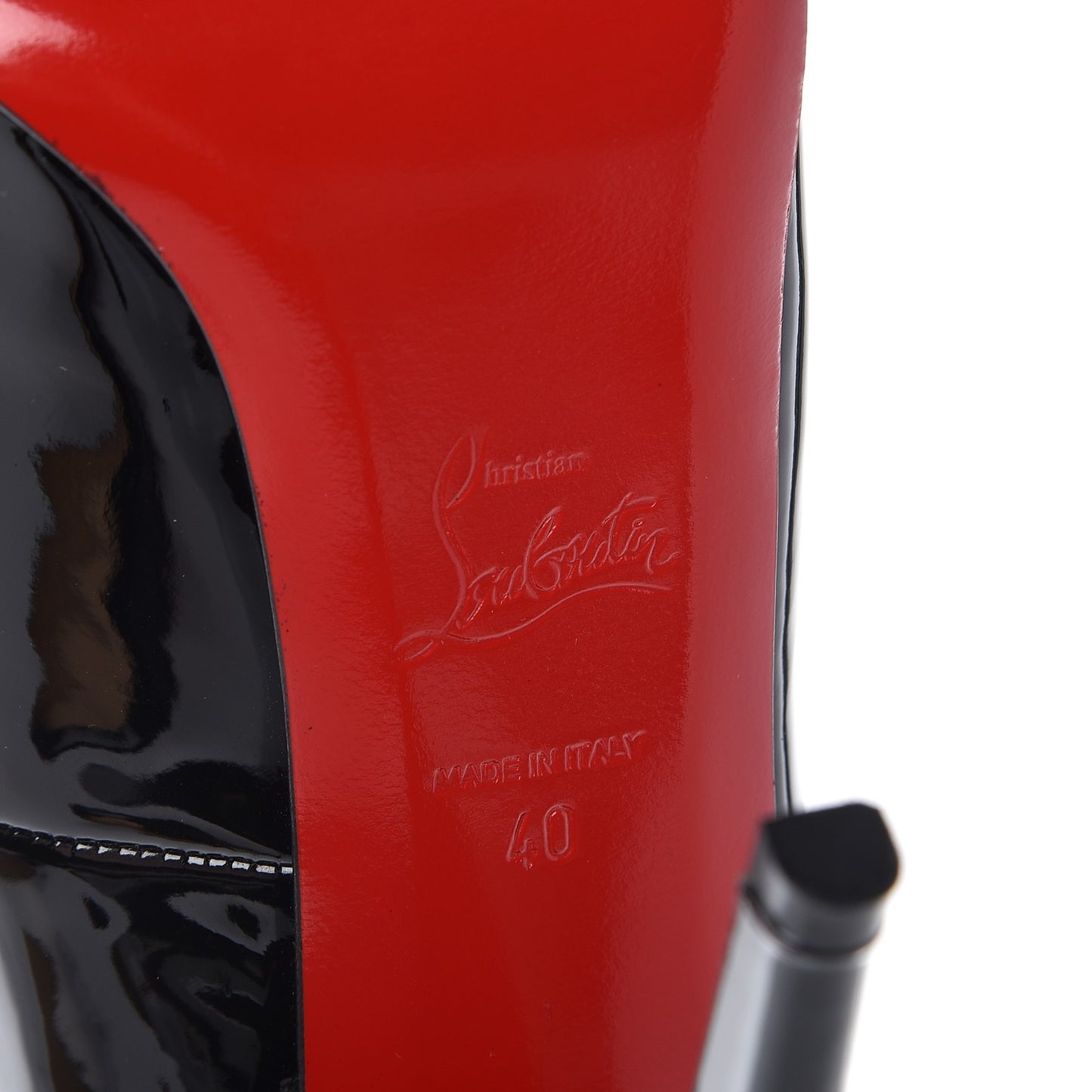 Patent Private Number 120 Pumps 40 Black Red