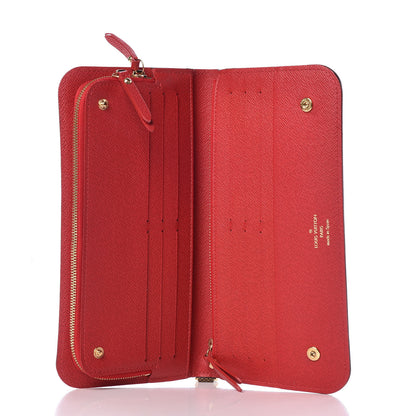 Louis Vuitton Damier Ebene Insolite Wallet Red 5 of 8