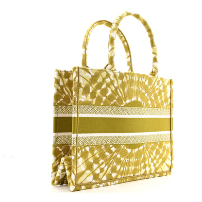 Christian Dior Canvas Embroidered Tie Dye Medium Book Tote Green 3 of 12
