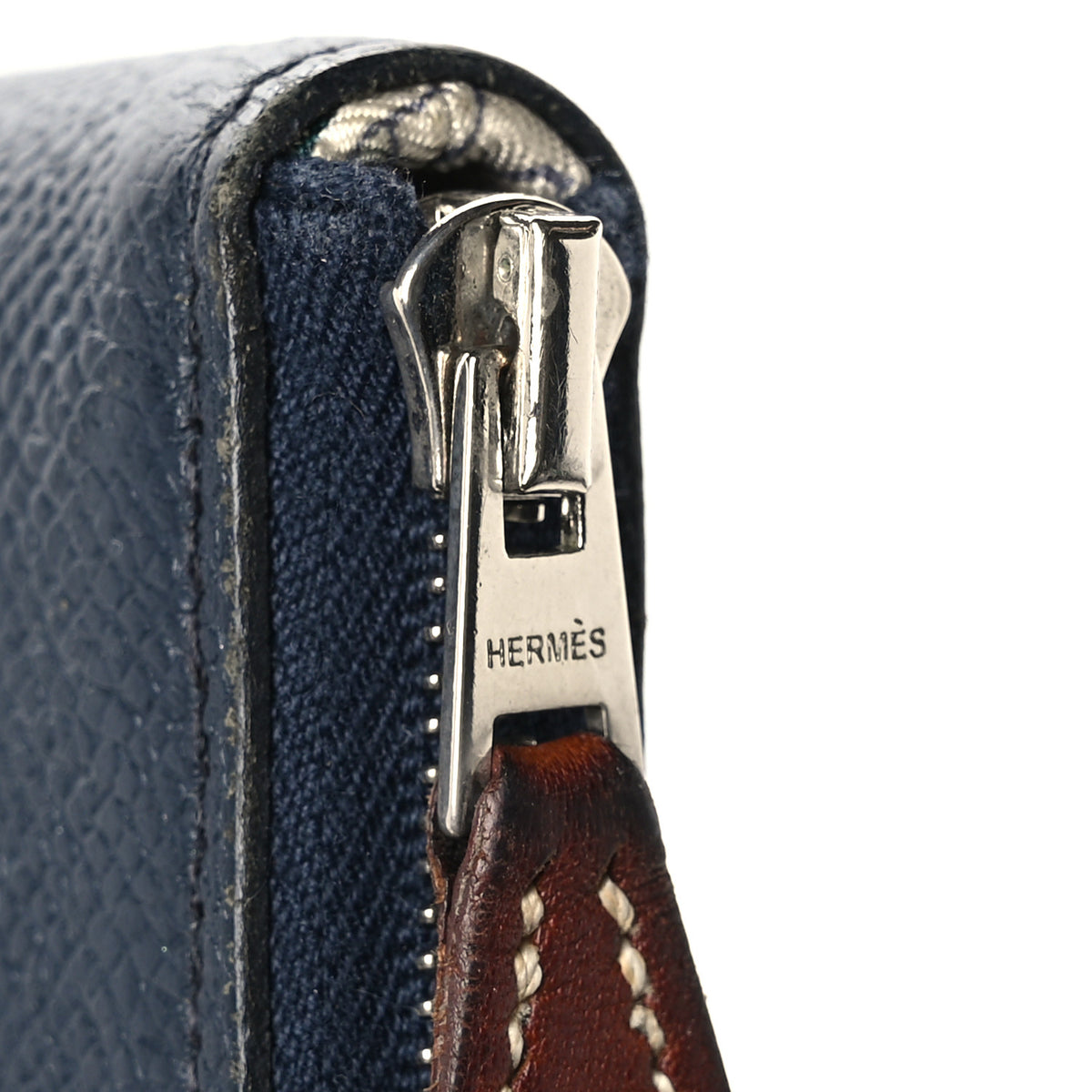 Hermes Epsom Silk'In Wallet Bleu Indigo Rouge De Coeur 8 of 10