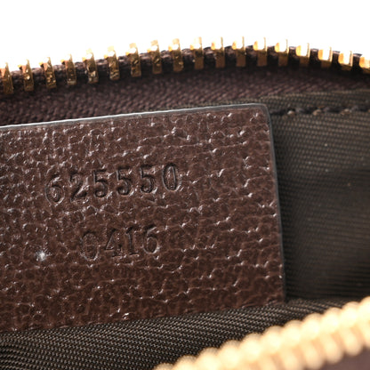 Gucci GG Supreme Monogram Textured Calfskin Web Medium Ophidia Cosmetic Case Beige Ebony New Acero 7 of 8