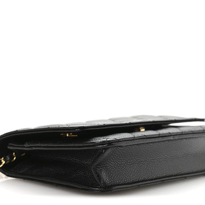 Chanel Caviar Quilted Wallet on Chain WOC Black 9 of 11