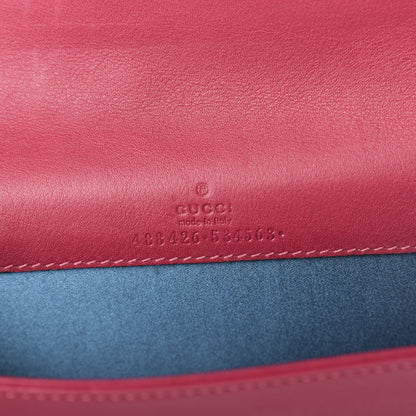 Gucci Velvet Matelasse Love Embroidered GG Marmont Mini Bag Light Raspberry Rose 8 of 13