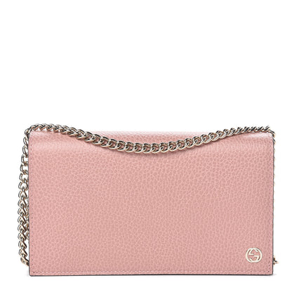 Gucci Dollar Calfskin Medium Betty Chain Wallet Soft Pink 1 of 11