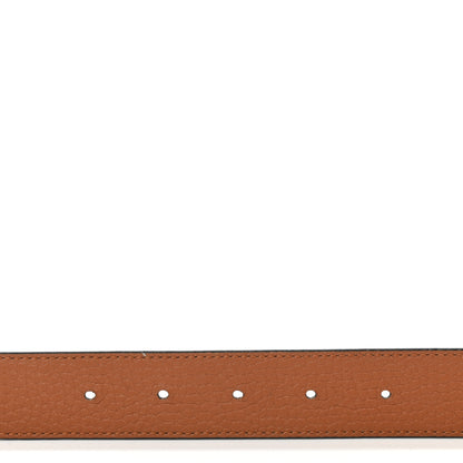 Louis Vuitton Taurillon Calfskin 30mm LV Initiales Reversible Belt 80 32 Black 4 of 5