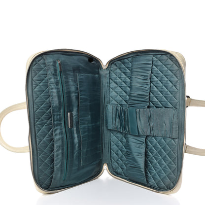 Chanel Aged Calfskin Quilted Paris New York PNY Laptop Bag Ivory 5 of 22
