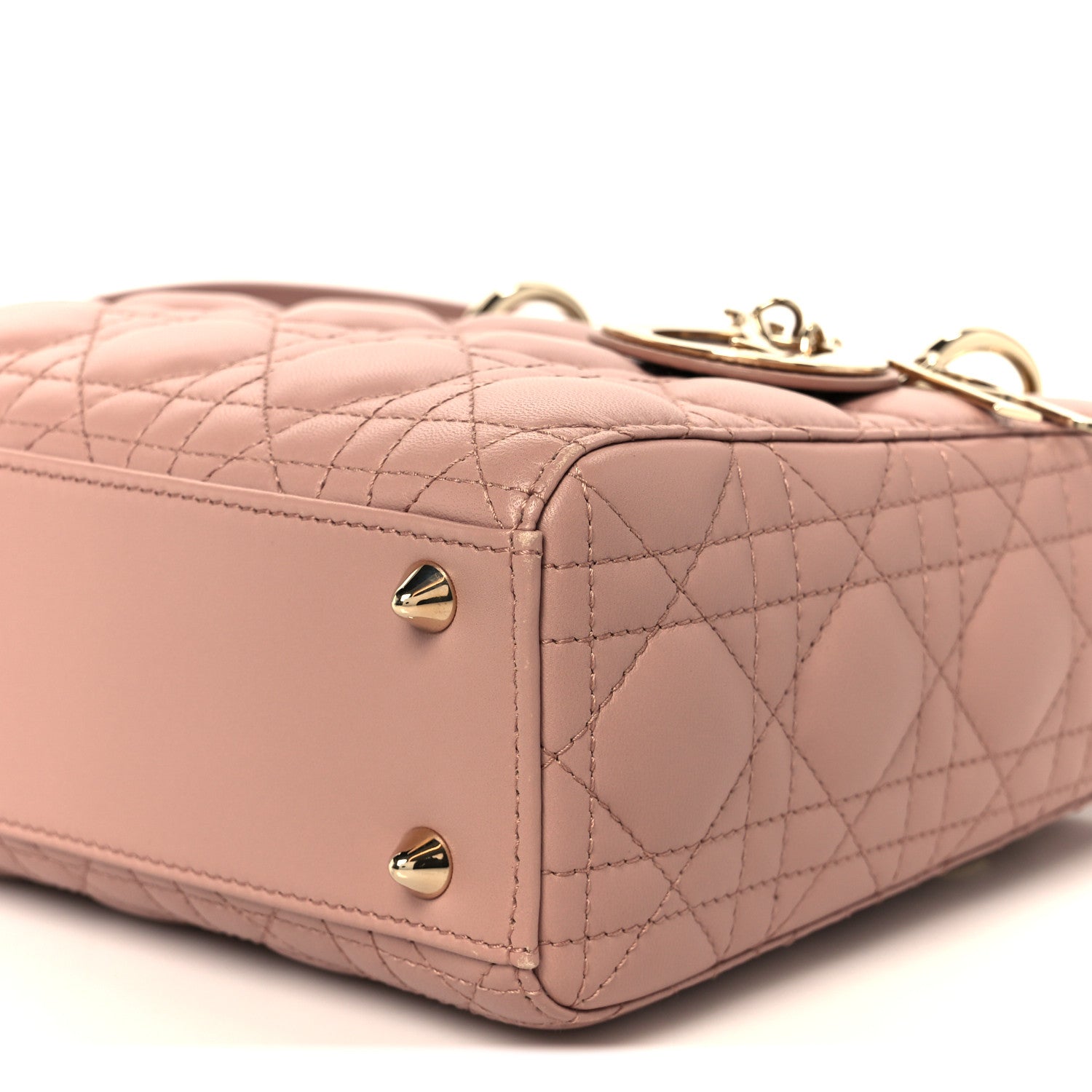 Christian Dior Lambskin Cannage Small My ABCDior Lady Dior Fard 10 of 10