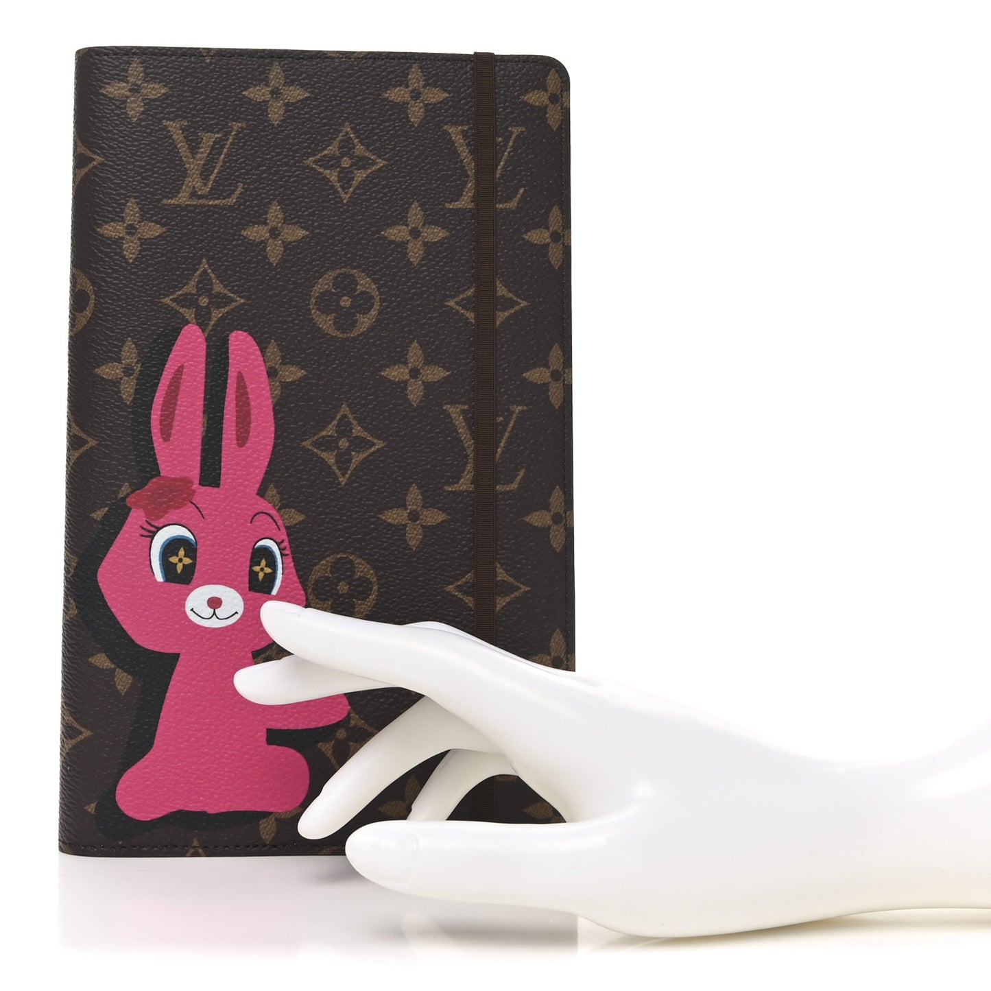 LV X SY Monogram Rabbit Emily Notebook Cover MM Pink