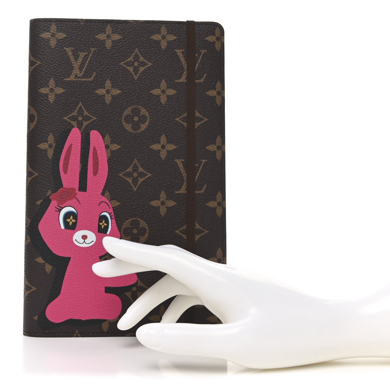 Louis Vuitton LV X SY Monogram Rabbit Emily Notebook Cover MM Pink 2 of 7