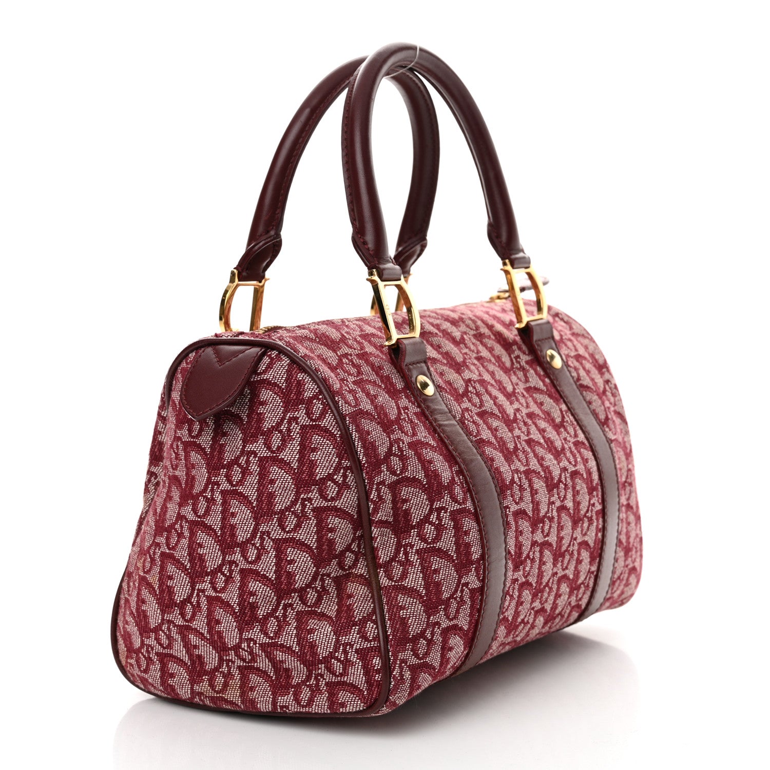 Christian Dior Monogram Boston Red 3 of 10