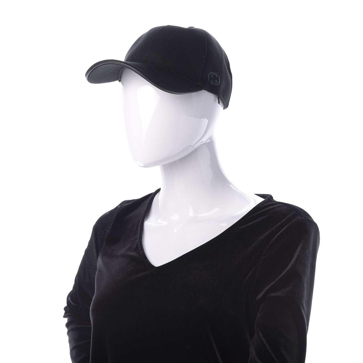 Cotton Web Baseball Hat S Black