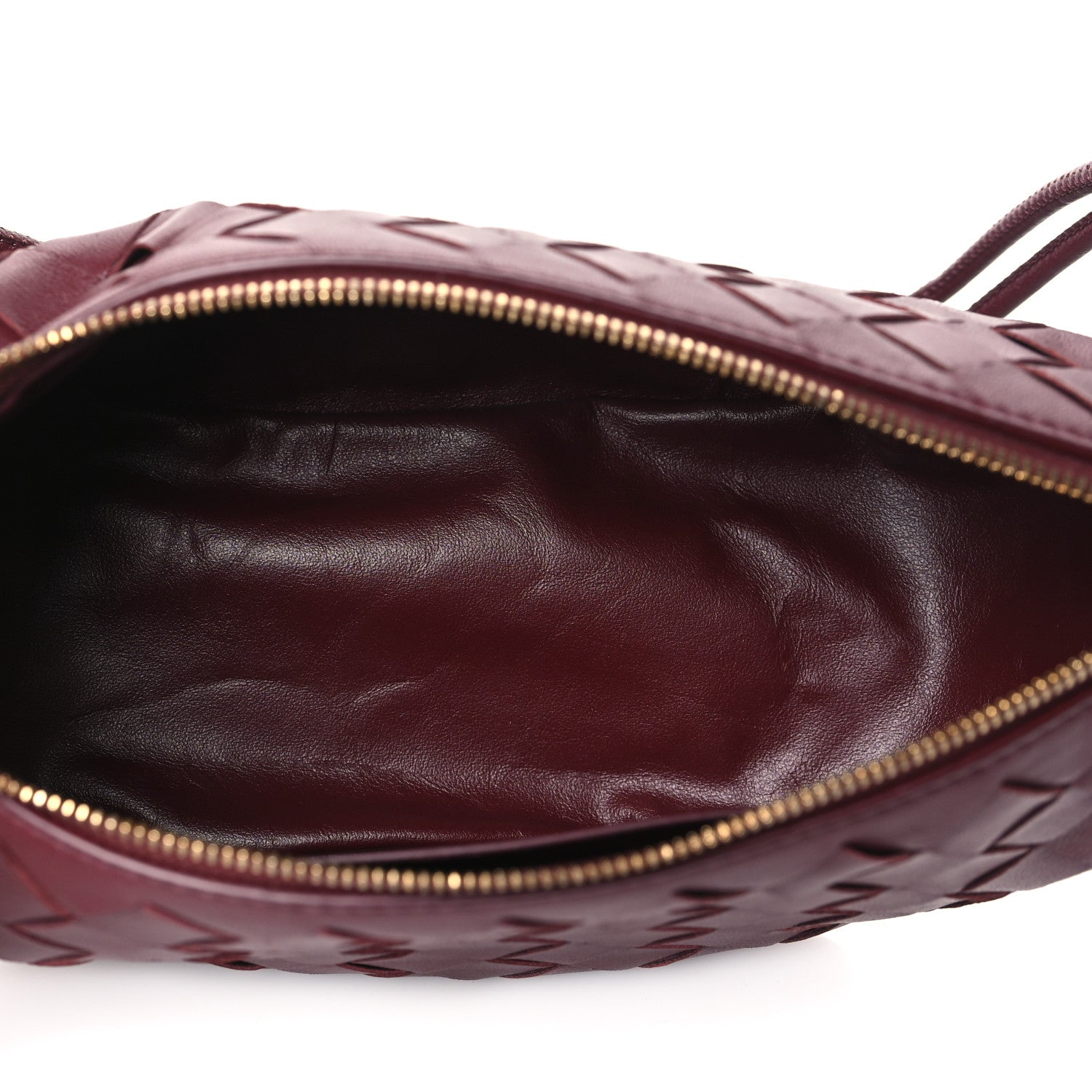 Bottega Veneta Nappa Intrecciato Half Moon Pouch On Strap Barolo 5 of 9