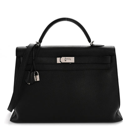 Hermes Togo Kelly Sellier 40 Black 1 of 14