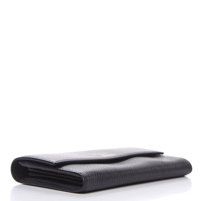 Gucci Dollar Calfskin Swing Continental Wallet Black 4 of 10