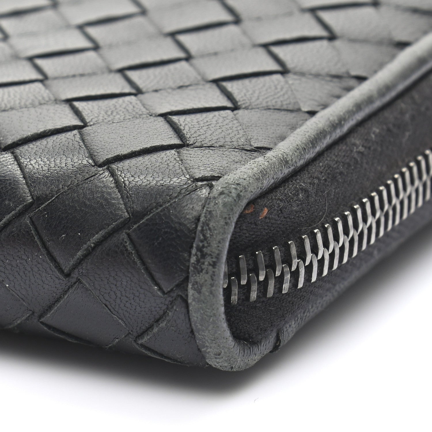 Bottega Veneta Nappa Intrecciato Zip Around Wallet Black 8 of 9