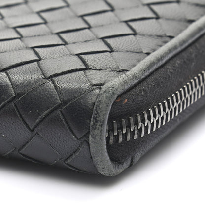 Bottega Veneta Nappa Intrecciato Zip Around Wallet Black 8 of 9