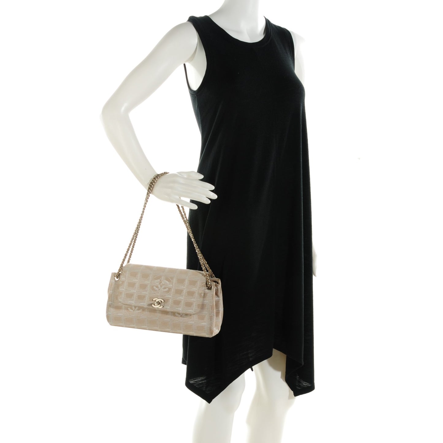 Nylon Travel Accordion Flap Beige