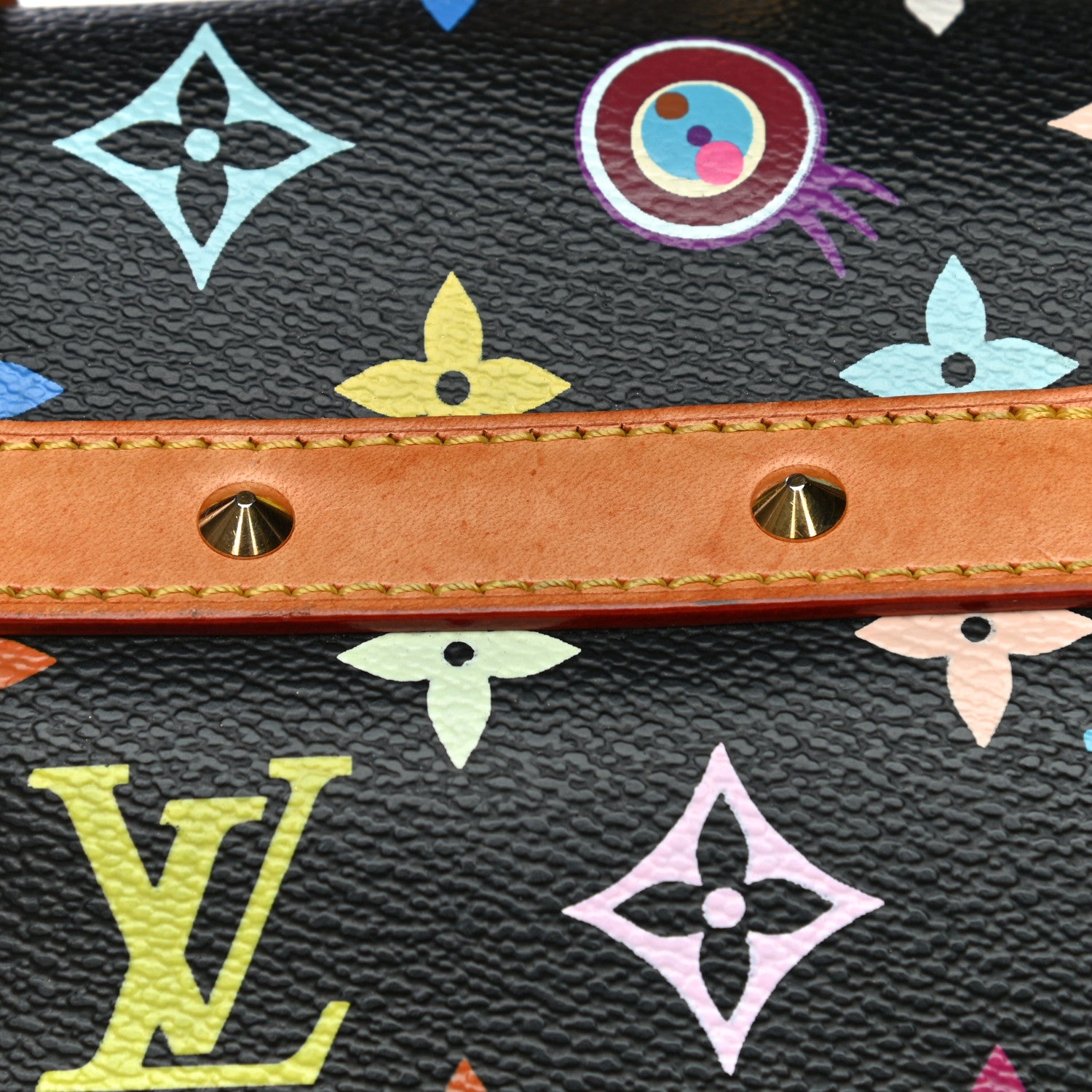 Louis Vuitton Monogram Multicolor Murakami Eye Love You Black 30 of 40