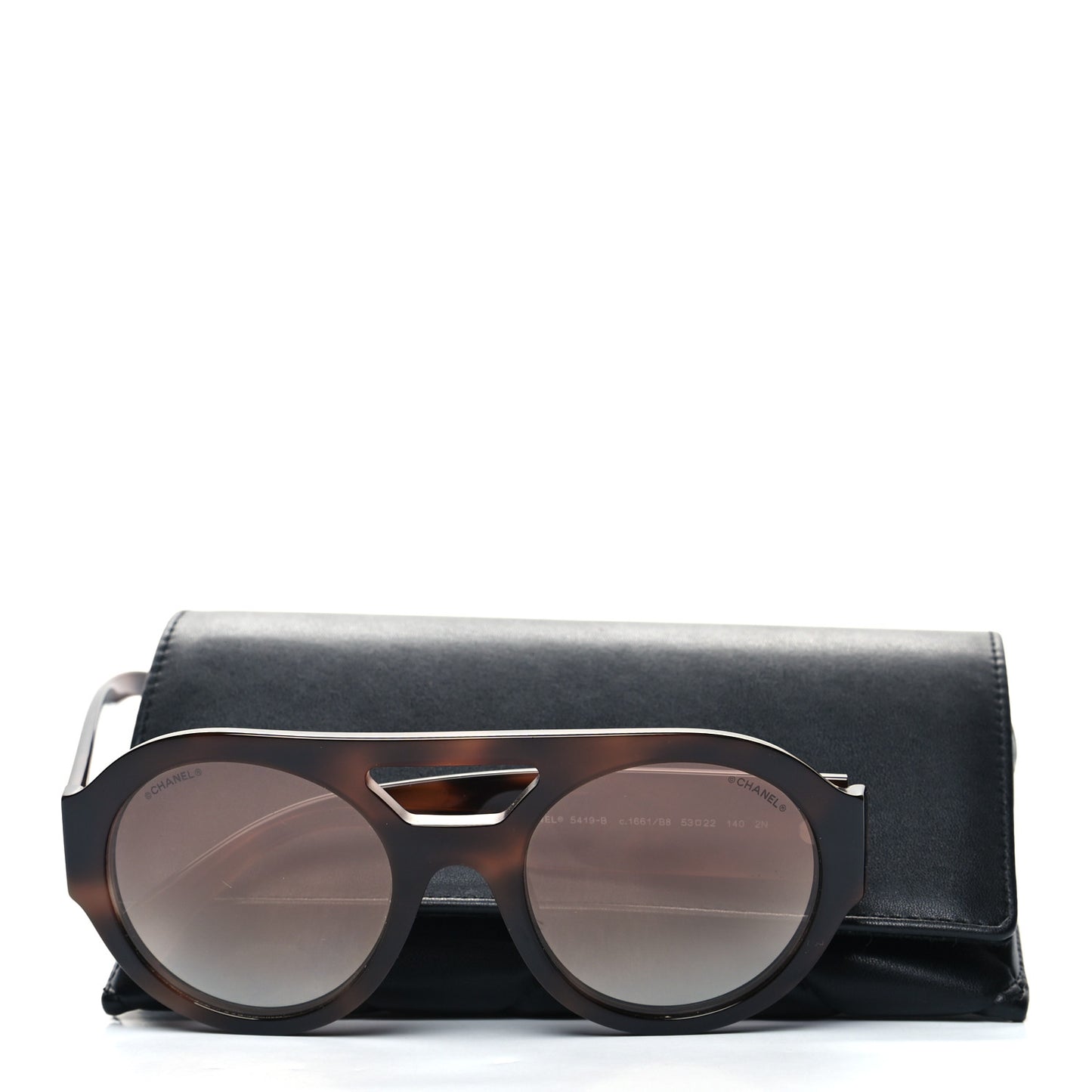 Resin Crystal Polarized Sunglasses 5419-B Tortoise