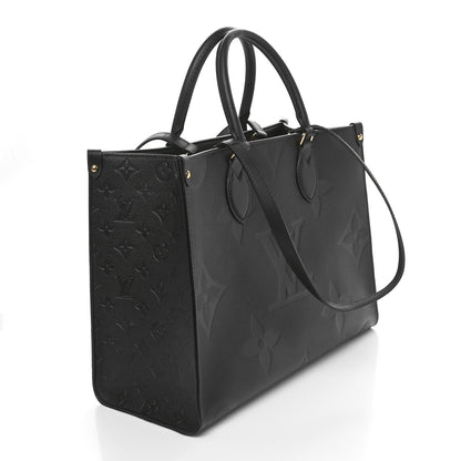 Louis Vuitton Empreinte Monogram Giant Onthego MM Black 3 of 10