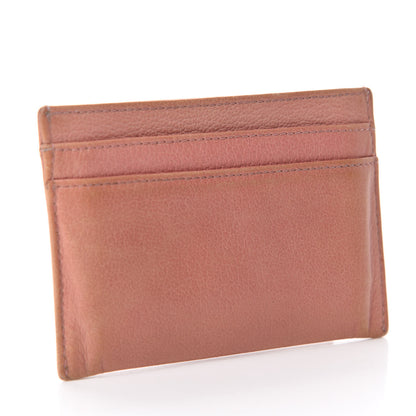 Chanel Goatskin Camellia Embossed Card Holder Orange 3 of 12