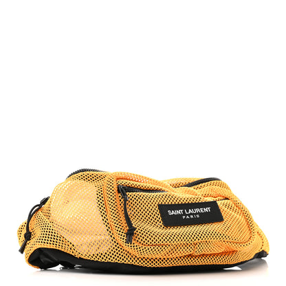 Saint Laurent Nylon Mesh SLP Belt Bag Jaune 4 of 9