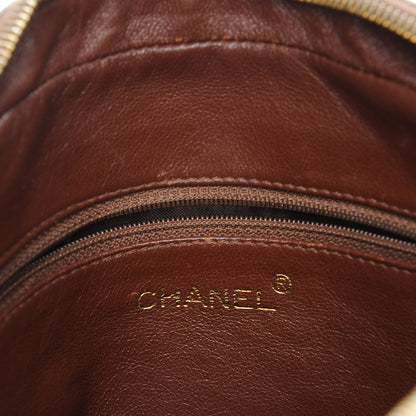 Chanel Lambskin Quilted Camera Case Brown 6 of 9
