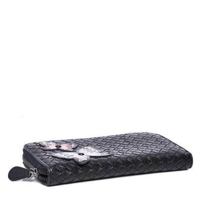 Bottega Veneta Nappa Intrecciato Ayers Zip Around Butterfly Wallet Nero Black 4 of 8