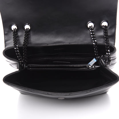 Saint Laurent Calfskin Y Quilted Monogram Medium Loulou Chain Satchel Black 5 of 10