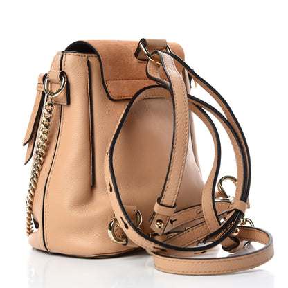 Chloe Suede Calfskin Mini Faye Backpack Blush Nude 3 of 9
