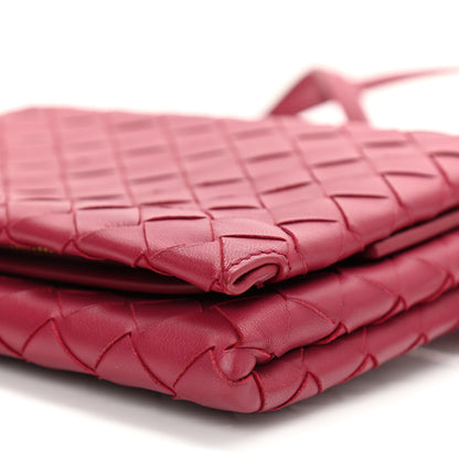 Bottega Veneta Nappa Intrecciato Flap Crossbody Amaranto 13 of 13
