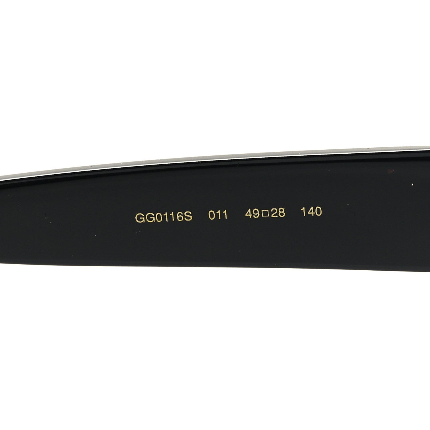 Gucci Acetate Stars Cat Eye Sunglasses GG0116S Black 6 of 7