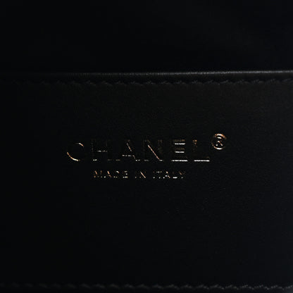 Chanel Washed Denim Quilted Small Chanel 25 Handbag Black 6 of 9
