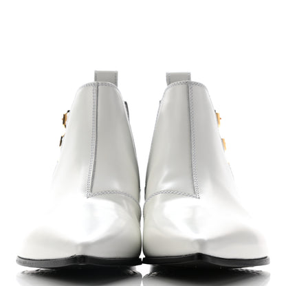 Gucci Cordovan Lux Ankle Boots 37.5 White 2 of 8