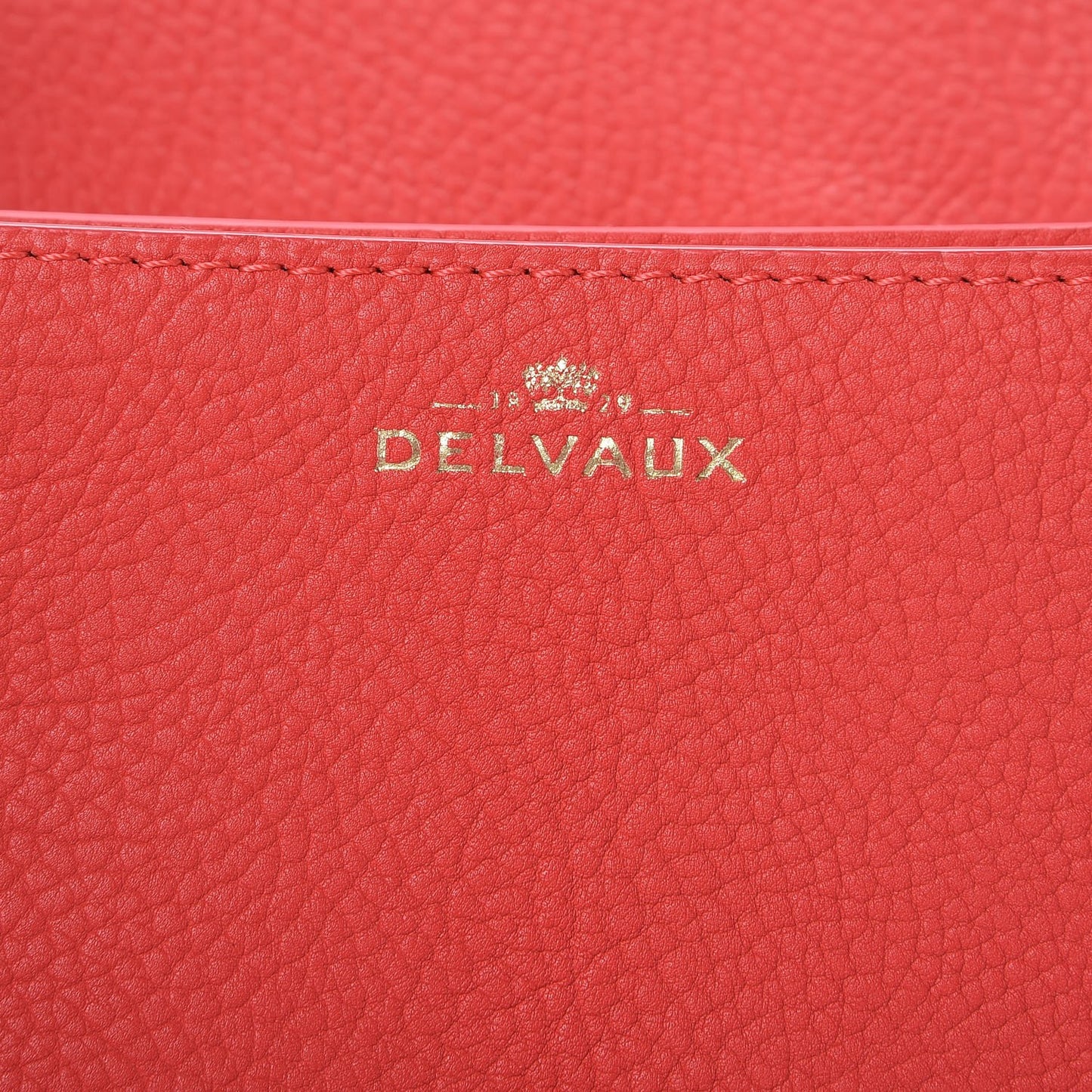 Crispy Calfskin Mini Le Mutin Saddle Bag Coral