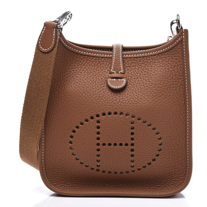 Hermes Taurillon Clemence Evelyne TPM Gold 1 of 9