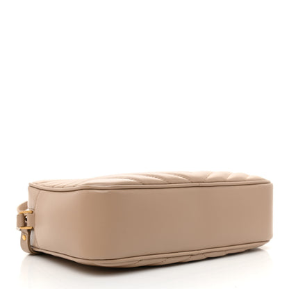 Saint Laurent Calfskin Matelasse Monogram Lou Camera Bag Dark Beige 4 of 8