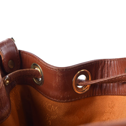 MCM Visetos Drawstring Bag Cognac 11 of 26