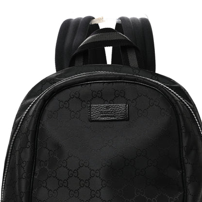 Gucci Nylon Monogram Slim Backpack Black 8 of 10