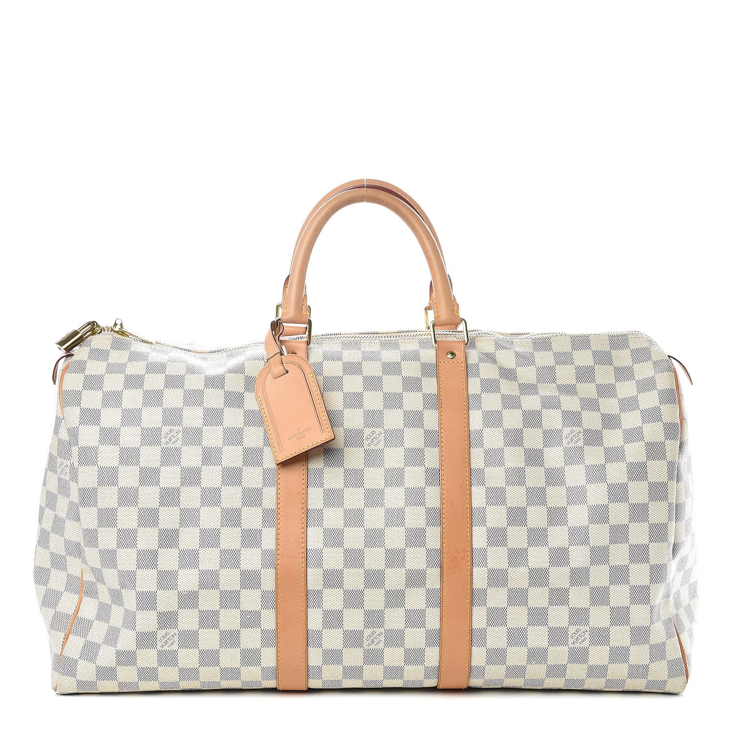 Louis Vuitton Damier Azur Keepall 50 1 of 17