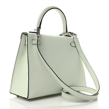 Hermes Epsom Kelly Sellier 25 Vert Fizz 3 of 9